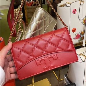 Tory burch savannah flat wallet bag